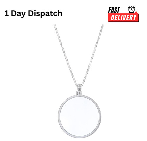 Magnifying glass necklace - glass,