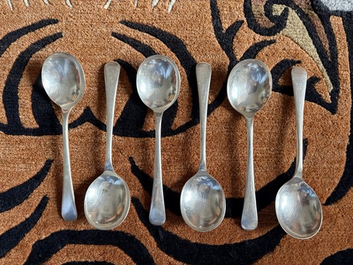 Vintage soup spoons set - soup, 6