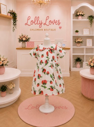 Strawberry fields dress - strawberry,