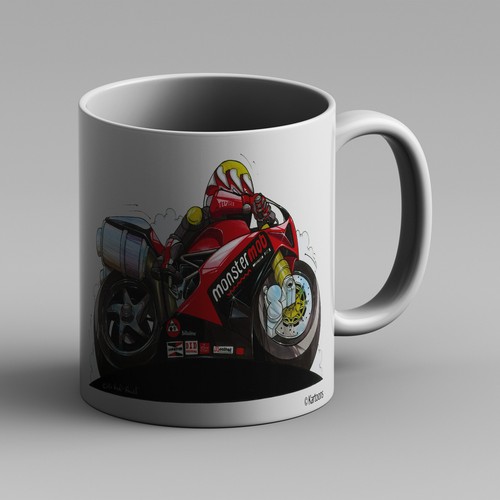 Kartoons koolart mug ducati - koolart,