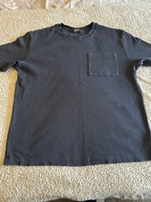 Blue Ribbed T-Shirt Size M From F&F At Tesco