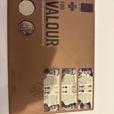 2006 Valour Anniversary of the Victoria Cross FDC & 2 x 50p coin PNC See Below