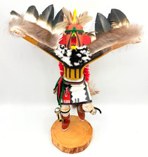 11.25" Hopi Eagle Native American Dancer RED TAIL HAWK Signed MRL 1989 Vtg
