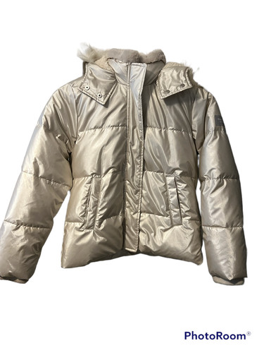 Girls padded coat hooded - girls,