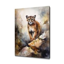 Cougar Mountain Lion Canvas