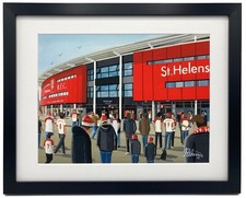 St Helens. Framed Rugby League