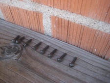 Vintage #7 Gauge x 3/4" Length * Slotted Round-Head Wood Screw Lot of 8 USA