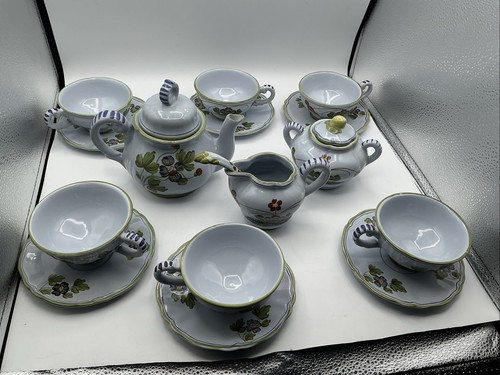 Vintage italian majolica tea - majolica,