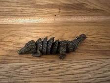 Articulated Bronze Crocodile Japanese Okimono Alligator