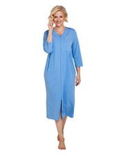 Ladies Embroidered Zip Through