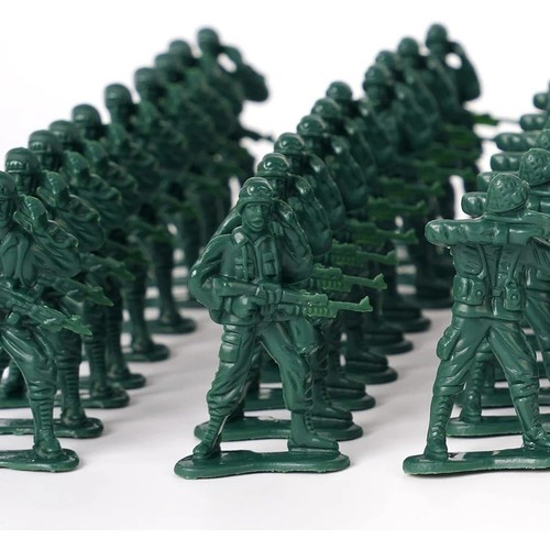 30x toy soldiers - 30x, green