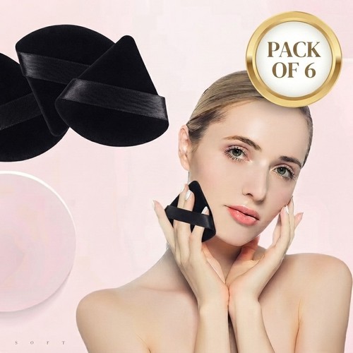 6pcs triangle velvet powder - 6pcs,