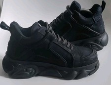 Womens Buffalo London Black Platform Trainers Boots Size UK5 EU38 