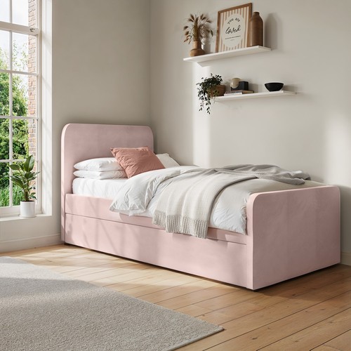 Pink velvet single guest - pink,
