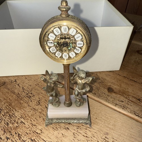 Estyma carriage clock cherub - clock,