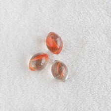 Crystal Oval Shaped Glass Marbles Multi Colour Decorative Glass Vase Stones