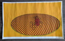 Patrick Caulfield - Still Life on Checked Table Original Promotional Poster 70's