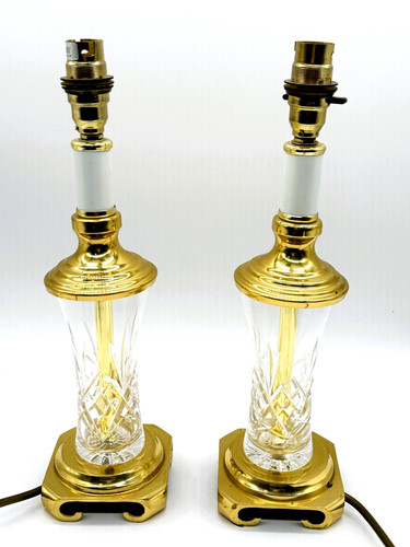 Pair vintage cut crystal - vintage,