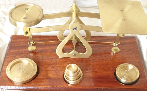 Vintage style brass letter - brass,