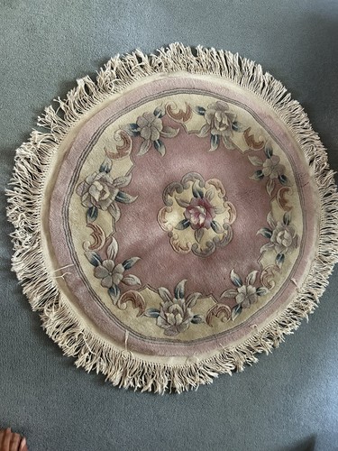 Vintage hand knotted tufted - hand-knotted,
