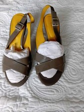 Boden Grey Leather Sandals