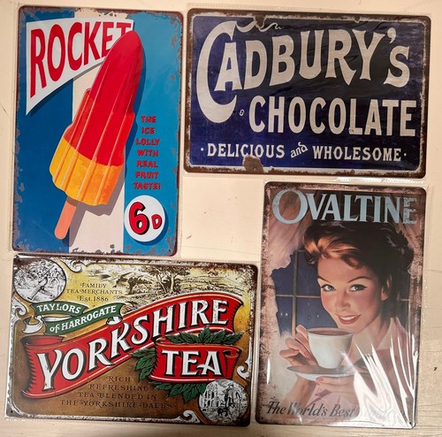 Retro metal signs a4 - metal,