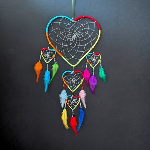 Rainbow dream catcher - catcher, large