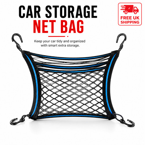 Car seat storage net bag - car,