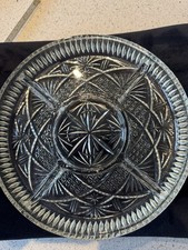 Vintage Pressed Glass Divided