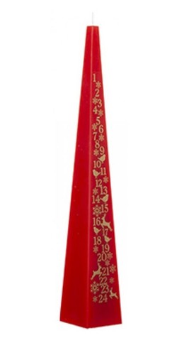 Red tall pyramid christmas - tall,