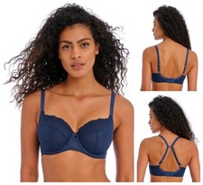 Freya Catwalk Side Support Bra Underwired Non-Padded Bras 402201 Midnight