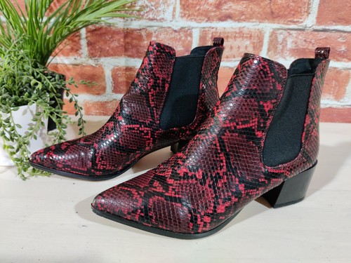 Faith dark red - dark, snakeskin