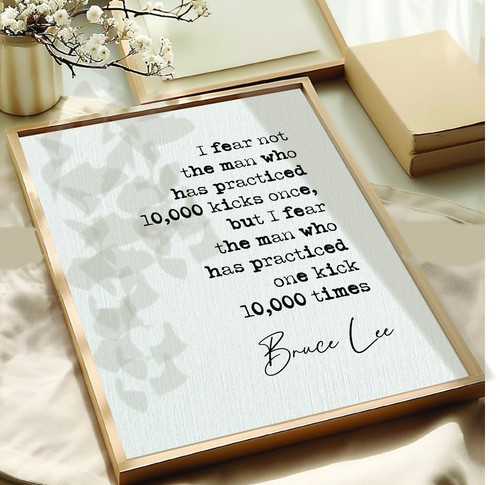 Bruce lee quote print - bruce,