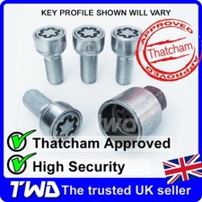 4 x ALLOY WHEEL LOCKING BOLTS FOR MERCEDES C-CLASS (2007+) W204 W205 NUTS [MA0e]