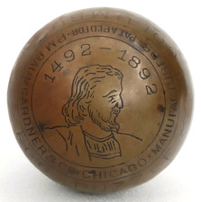 Antique Brass Columbus Egg