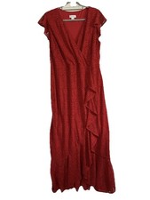 Wallis Red Lace Faux Wrap