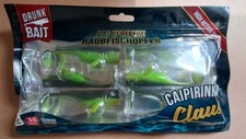 Pike/perch Lures...Drunk baits High Action Shad 8cm, New Pk Of 6 Lures