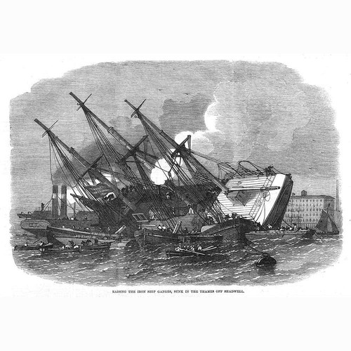 Raising the iron ship - raising, of