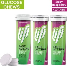 Lift raspberry glucose tab - glucose, 10