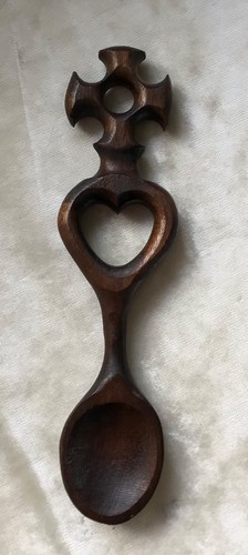 Vintage wooden carved welsh - vintage,