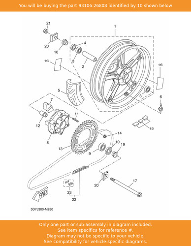 Yamaha oil seal 93106 - yamaha, seal,