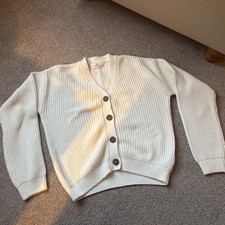 Girls Cream Cardigan Age 12-14