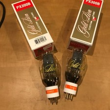 PX300B Matched pair of Gold Lion  vacuum tubes.