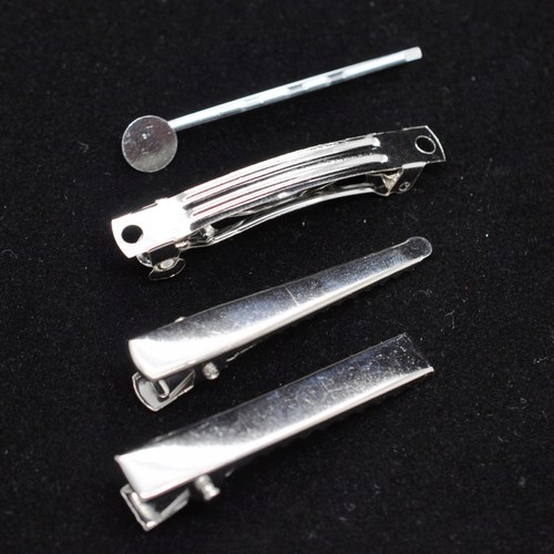 Silver hair clip - 10/20,