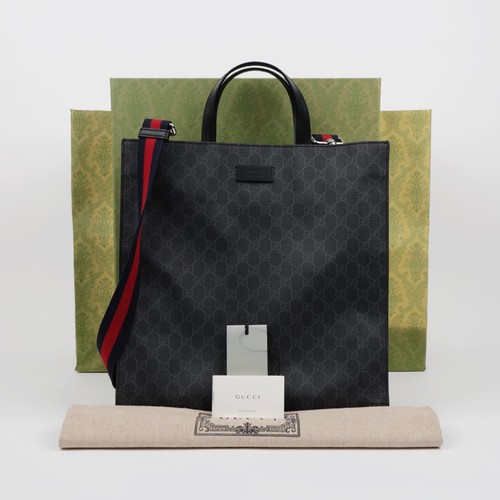 Gucci supreme canvas black - canvas,