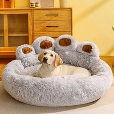 Dog Bed Donut Soft Round Plush