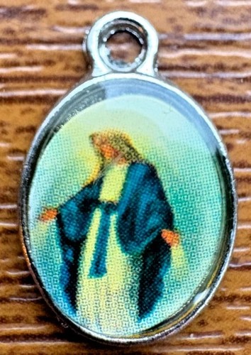 Virgin mary devotional medal - virgin,