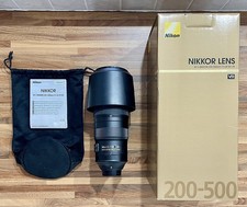 NIKON AF-S NIKKOR 200-500mm f/5.6E ED VR Lens Boxed in Excellent Condition