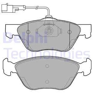 Front brake pad set - front,