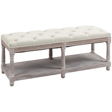HOMCOM 2-Tier Bed End Bench